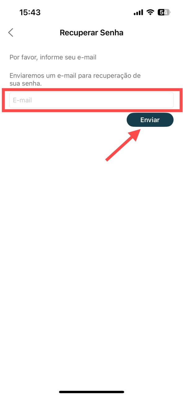 Campo para inserir o email